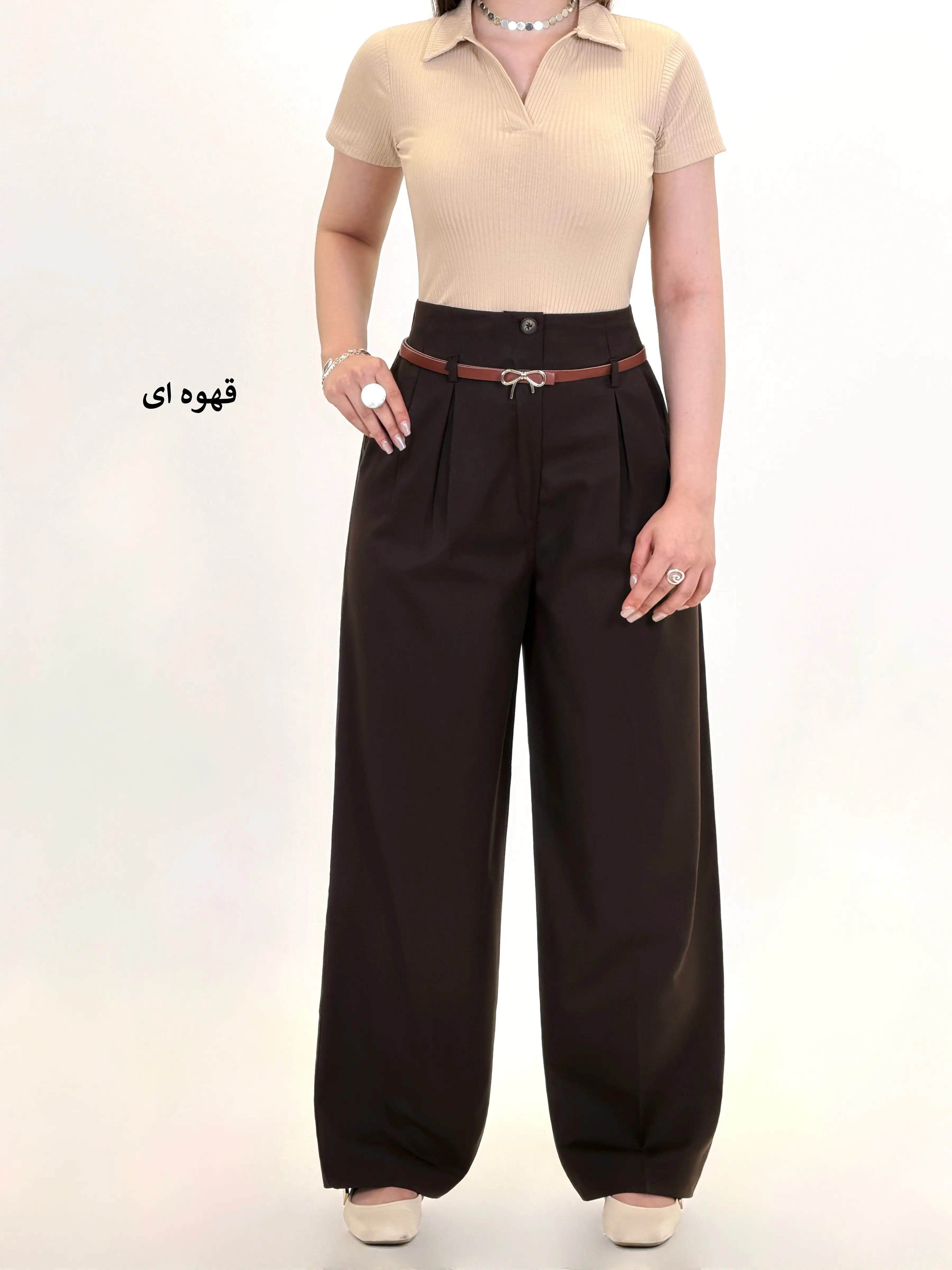 7151-شلوار گاباردین پاپیون